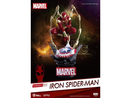 Beast Kingdom D-Select Iron Spider Figura Minifigure PVC Dettagliata Marvel Comics