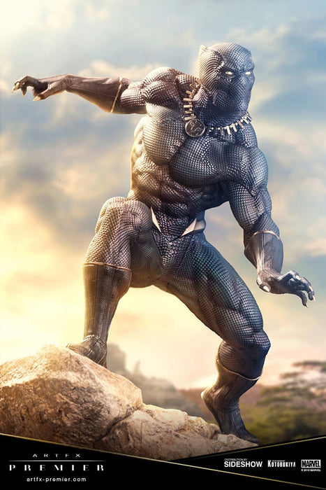 Statua ARTFX Premier Marvel Black Panther Kotobukiya T'Challa Vibranio Dettagliata Scala 1:10