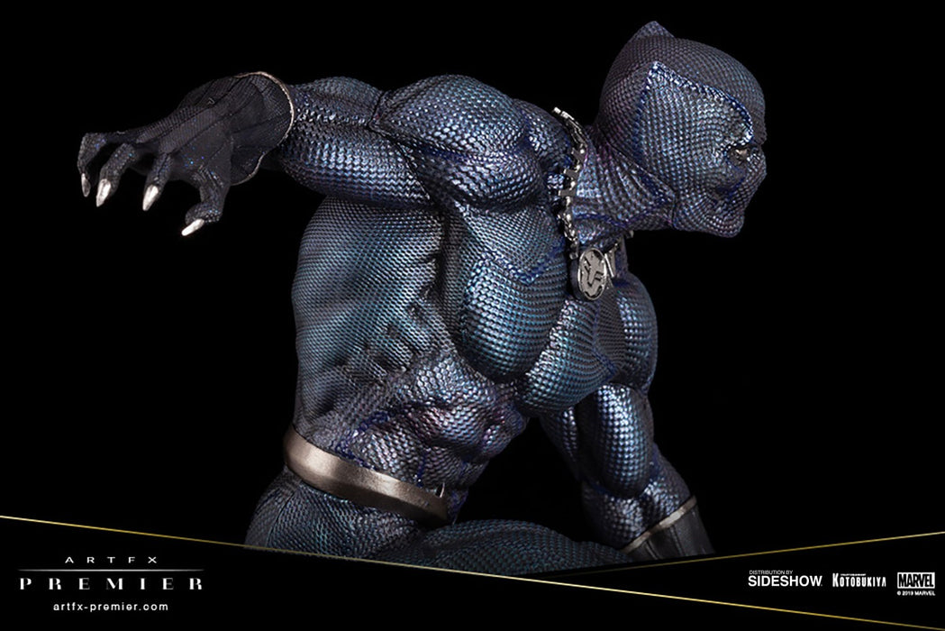 Statua ARTFX Premier Marvel Black Panther Kotobukiya T'Challa Vibranio Dettagliata Scala 1:10