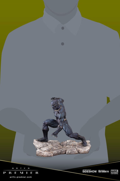 Statua ARTFX Premier Marvel Black Panther Kotobukiya T'Challa Vibranio Dettagliata Scala 1:10