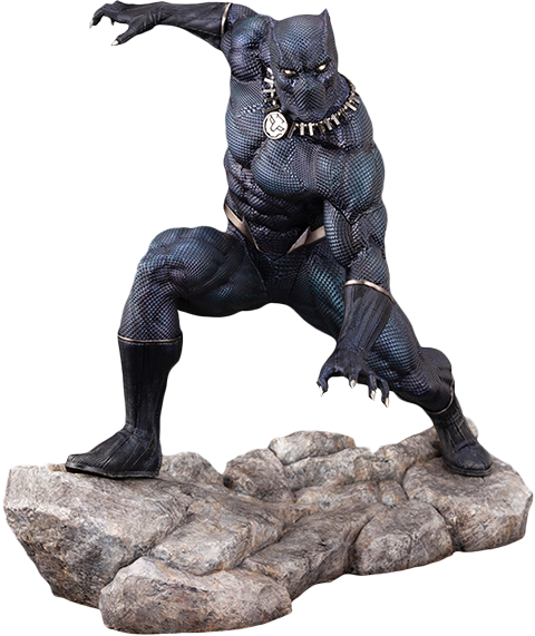 Statua ARTFX Premier Marvel Black Panther Kotobukiya T'Challa Vibranio Dettagliata Scala 1:10