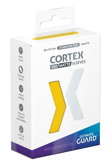 Ultimate Guard Cortex Matte Standard - Giallo - 100 bustine