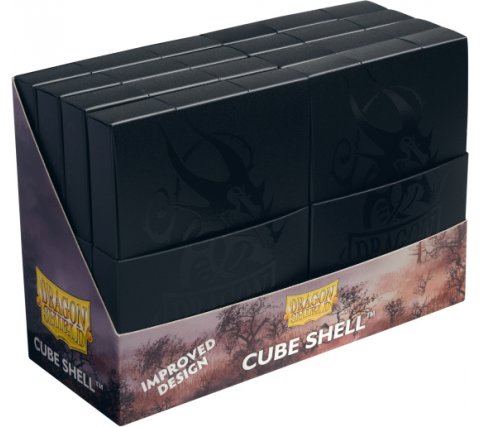 Dragon Shield Cube Shell Shadow Black (8pz) - AT-30524
