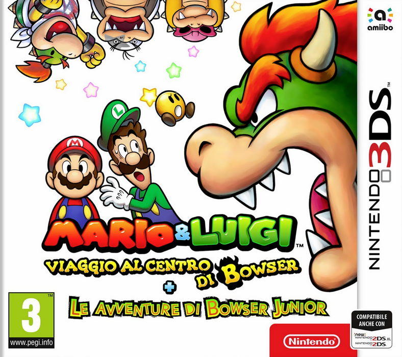 Mario & Luigi Viaggio al Centro di Bowser + Le Avventure di Bowser Junior (USATO) - 3DS (RESTART))