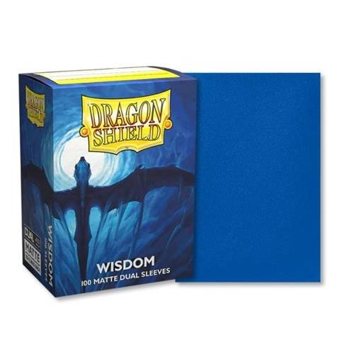 AT-15057 - 100 STANDARD SIZE MATTE DUAL SLEEVES - WISDOM - official Dragon Shield product image