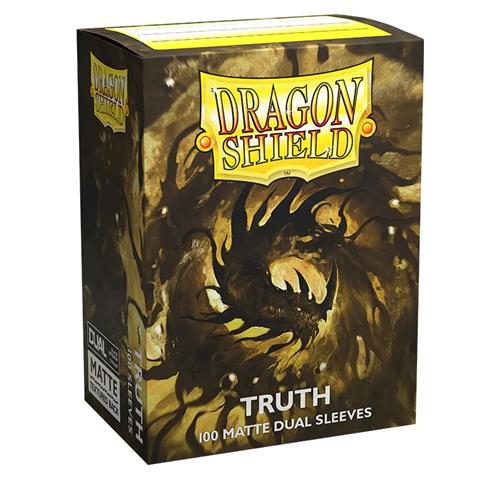 AT-15060 - 100 STANDARD SIZE MATTE DUAL SLEEVES - TRUTH - official Dragon Shield product image
