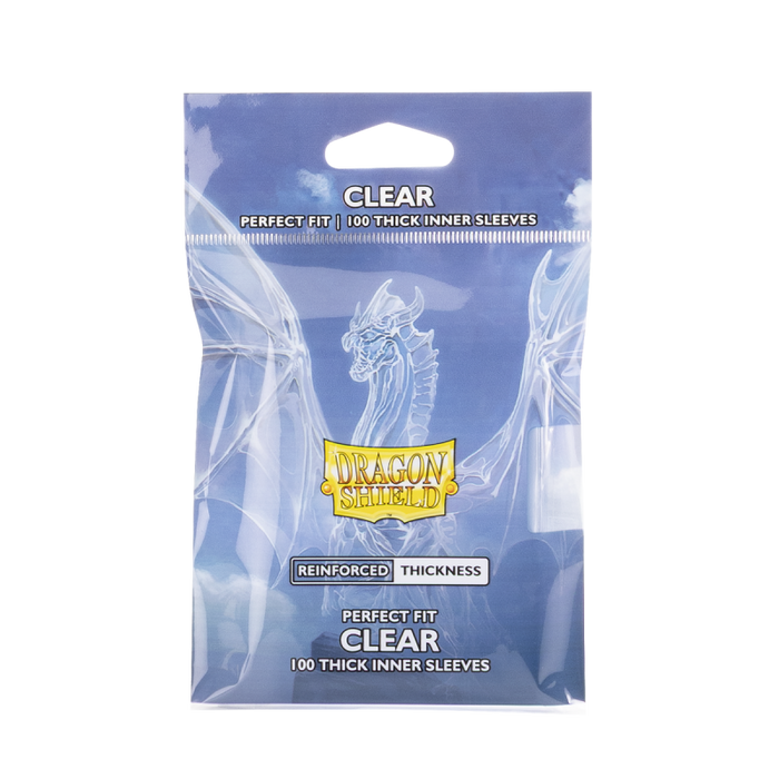 Dragon Shield - Perfect Fit Thick Inner 100 Sleeves - Clear