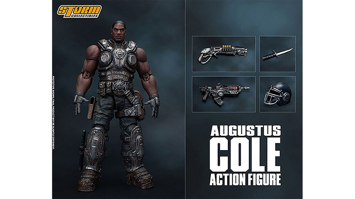 Action Figure Gears 5 Augustus Cole: Il Treno Cole, Eroe di Thrashball da 16cm