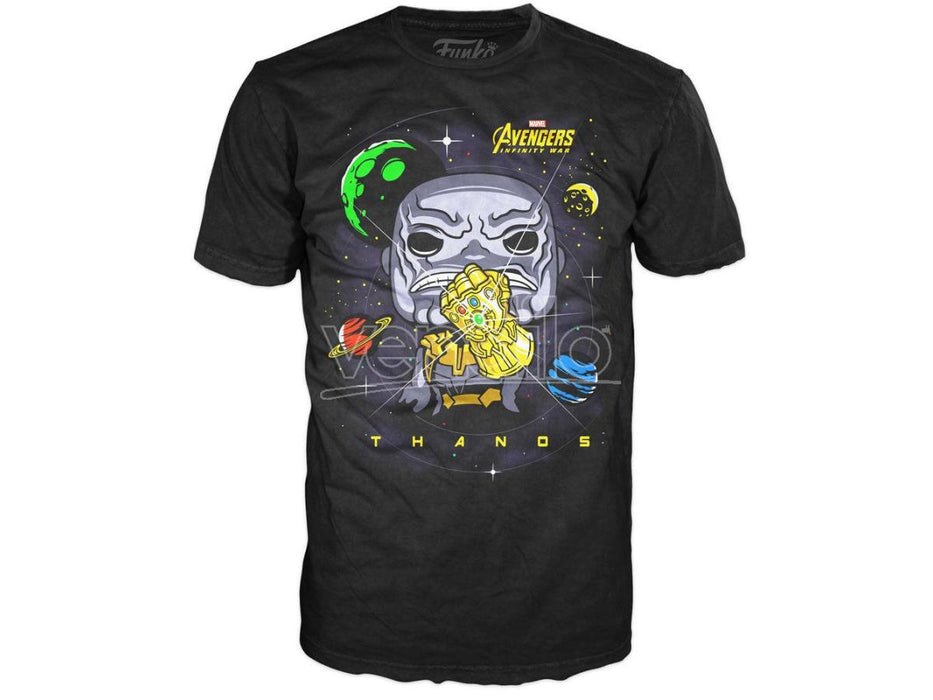 Set Funko Pop! & T-shirt Ufficiale Marvel Avengers Thanos Taglia M Collezionabile