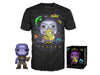 Set Funko Pop! & T-shirt Ufficiale Marvel Avengers Thanos Taglia M Collezionabile