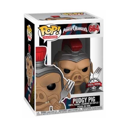 Funko Pop TV Power Rangers Pudgy Pig Edizione Limitata - Statuetta da Collezione Esclusiva