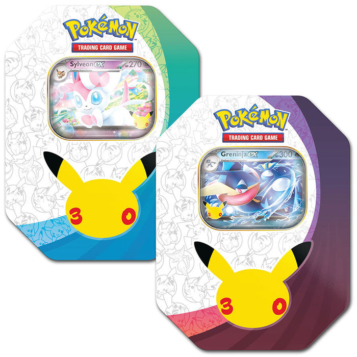 Pokémon 30° Anniversario EX Tin-Box Set -EN- per Collezionisti Carte