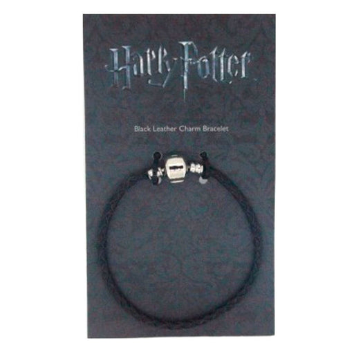 Harry Potter black leather charm bracelet-1