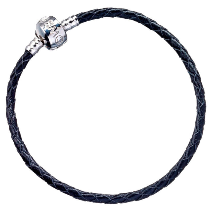 Harry Potter black leather charm bracelet-2