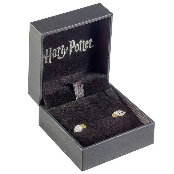 Harry Potter Golden Snitch silver earrings-2