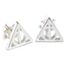 Harry Potter Deathly Hallows silver earrings-3
