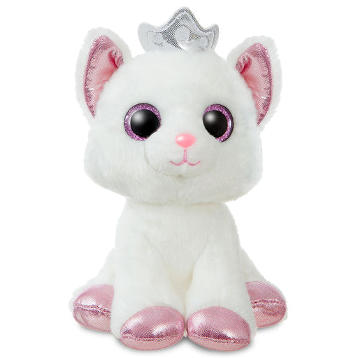 Cat white soft plush toy 18cm-0