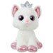 Cat white soft plush toy 18cm-0