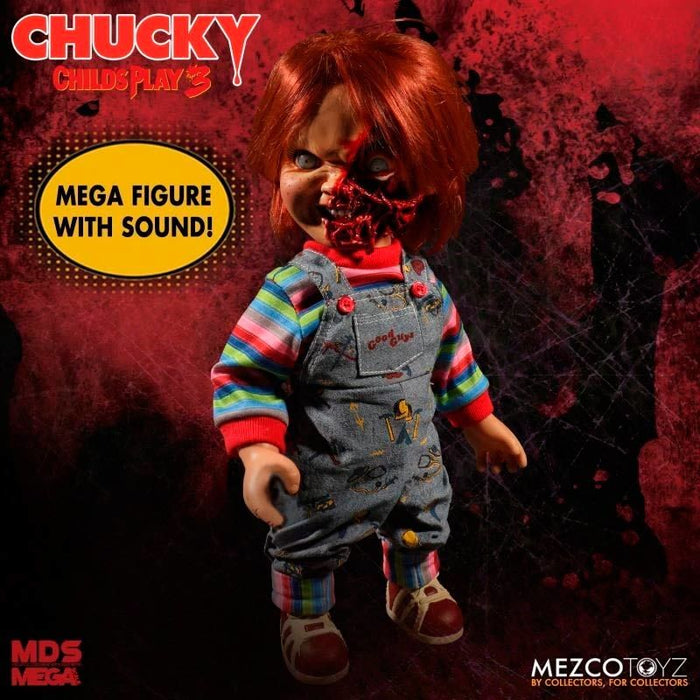 Chucky Childs Play 3 Chucky Pizza Face talking figure 38cm-2