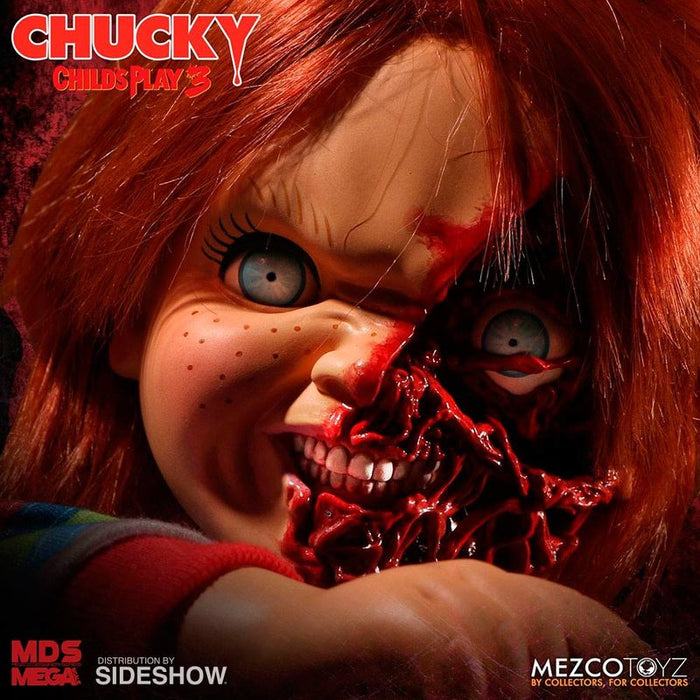 Chucky Childs Play 3 Chucky Pizza Face talking figure 38cm-3