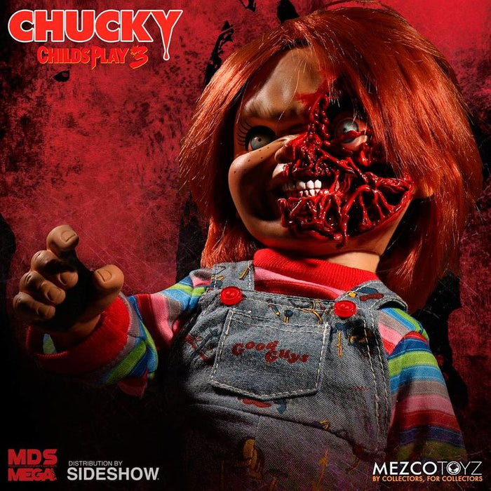 Chucky Childs Play 3 Chucky Pizza Face talking figure 38cm-6