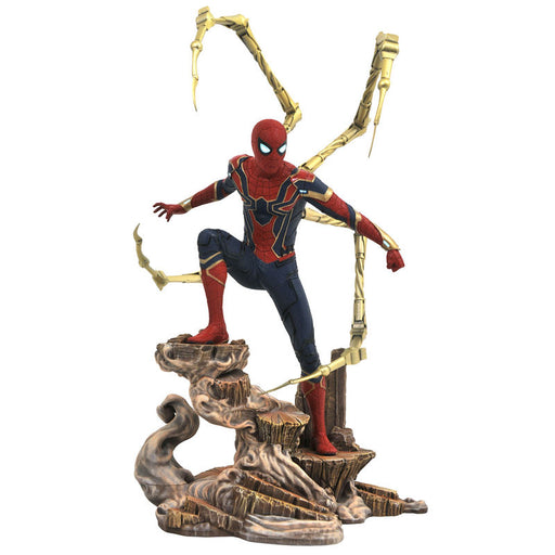Marvel Avengers Infinity War Iron Spiderman diorama figure 23cm-1