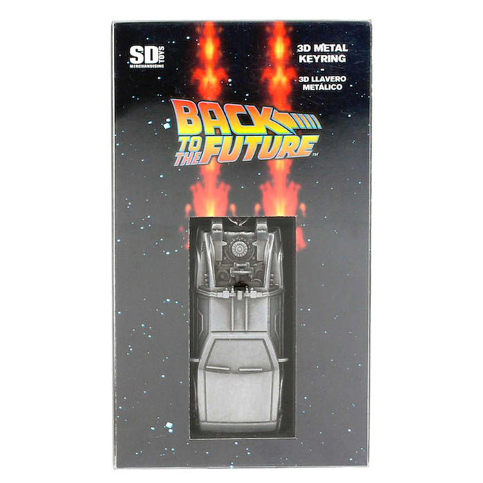 Back to the Future Delorean 3D metal keychain-1