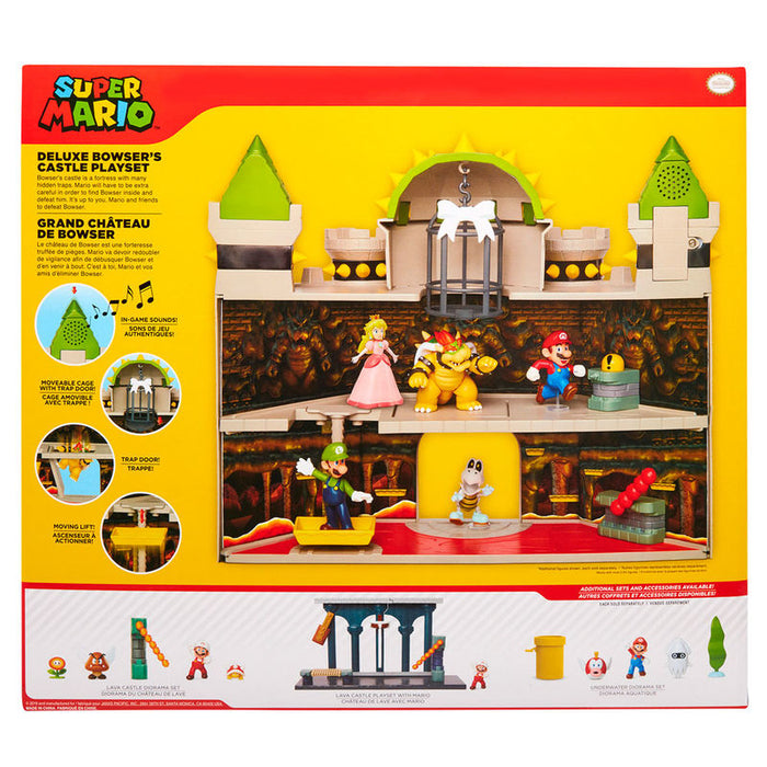 Mario Bros deluxe Bowser Castle playset-7