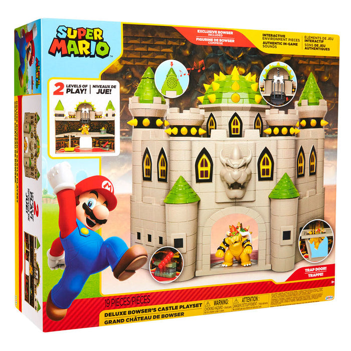 Mario Bros deluxe Bowser Castle playset-9