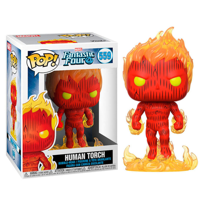 POP figure Marvel Fantastic Four Human Torch-1