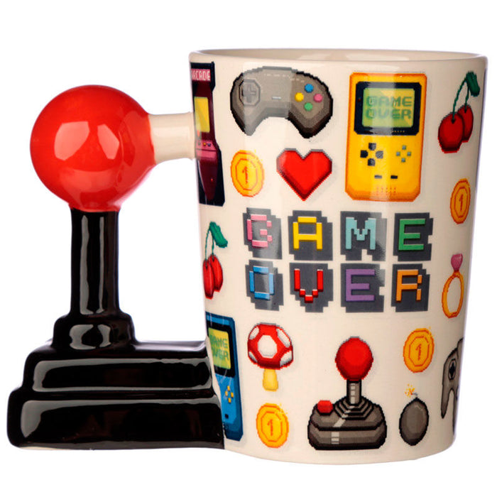 Game Over Joystick Pixel shaped handle mug-4