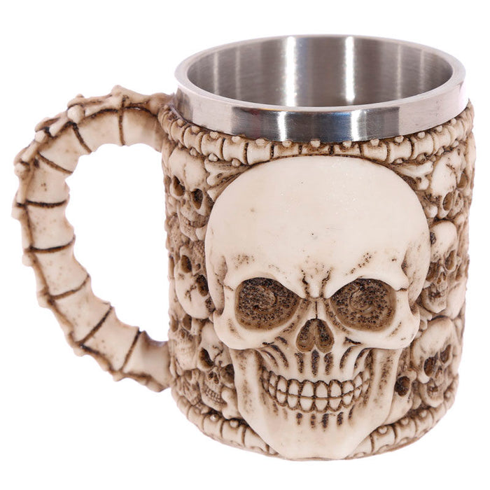 Multi Skull with Skull Emblem tankard-1
