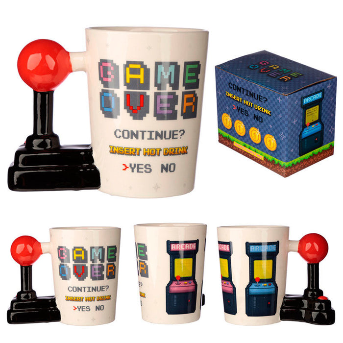 Game Over Joystick Arcade shaped handle mug-4
