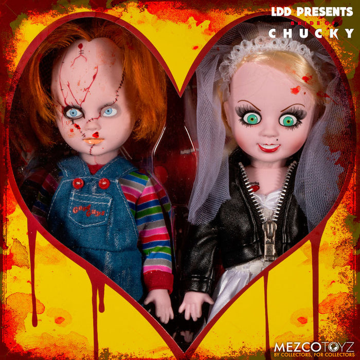 Living Dead Dolls Chucky and Tifanny pack 2 figures 25cm-4