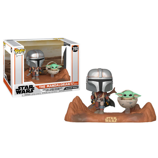 POP figure Star Wars Mandalorian - The Child and Mandalorian-0