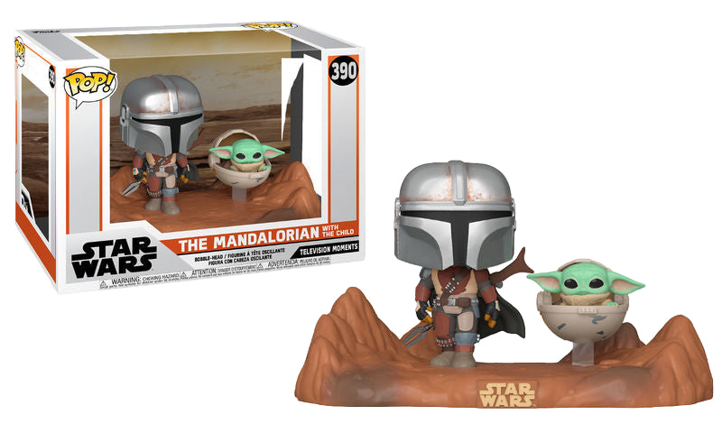 POP figure Star Wars Mandalorian - The Child and Mandalorian-0