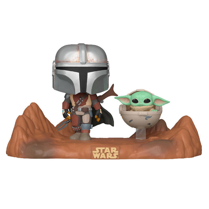 POP figure Star Wars Mandalorian - The Child and Mandalorian-2
