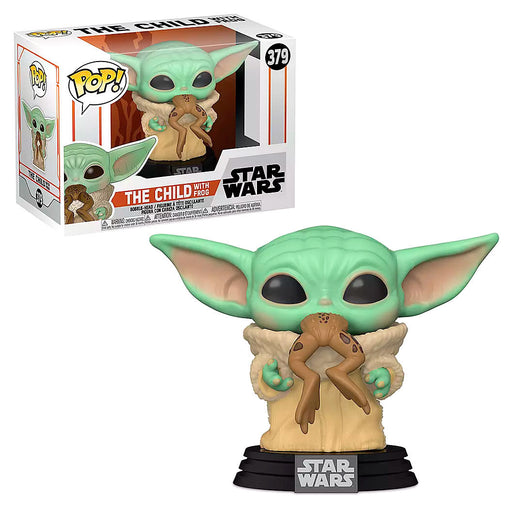 POP figure Star Wars Mandalorian The Child with Frog-0