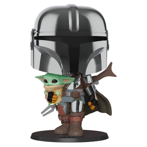 POP figure Star Wars Mandalorian with Yoda Child 25cm-0