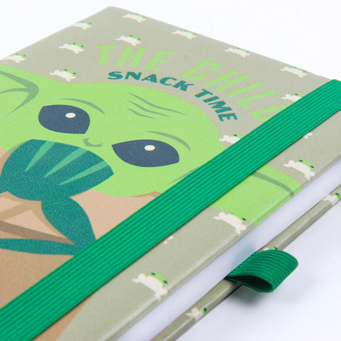 Stars Wars The Mandalorian Yoda Child A5 faux-leather notebook-3