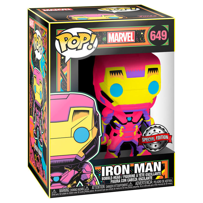 POP figure Marvel Iron Man Black Light Exclusive-1