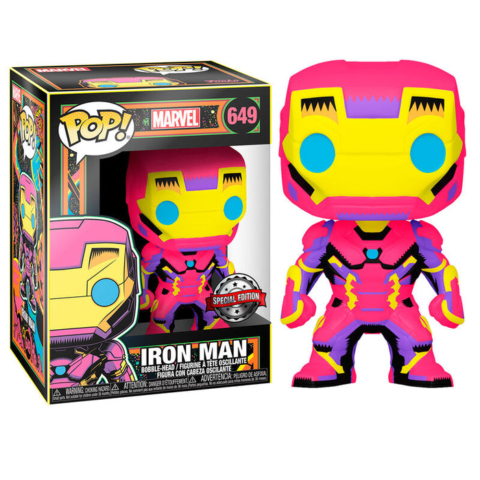 POP figure Marvel Iron Man Black Light Exclusive-2