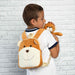 Benji Bear reversible backpack with plush toy 25cm-2