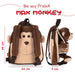 Max Monkey reversible backpack with plush toy 25cm-5