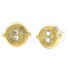 Harry Potter Time Turner gold plated stud earrings-3