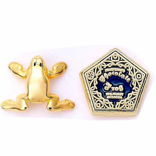 Harry Potter Chocolate Frog gold plated stud earrings-1