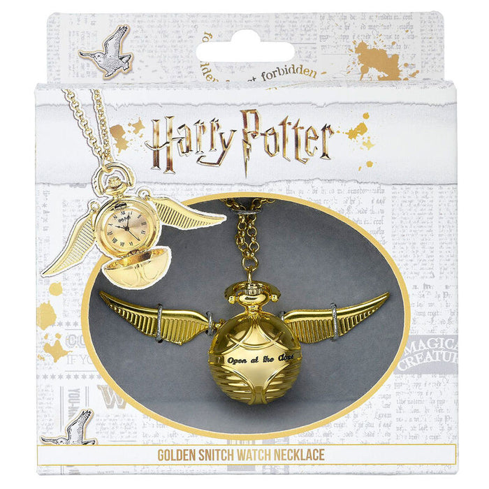 Harry Potter Golden Snitch watch necklace-1
