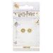 Harry Potter Time Turner gold plated stud earrings-4