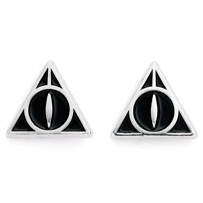 Harry Potter Deathly Hallows stud earrings-2