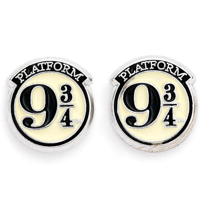 Harry Potter Platform 9 3/4 silver plated stud earrings-2